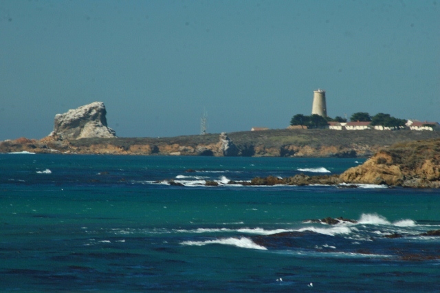 Piedras Blancas Lighthouse and Rock